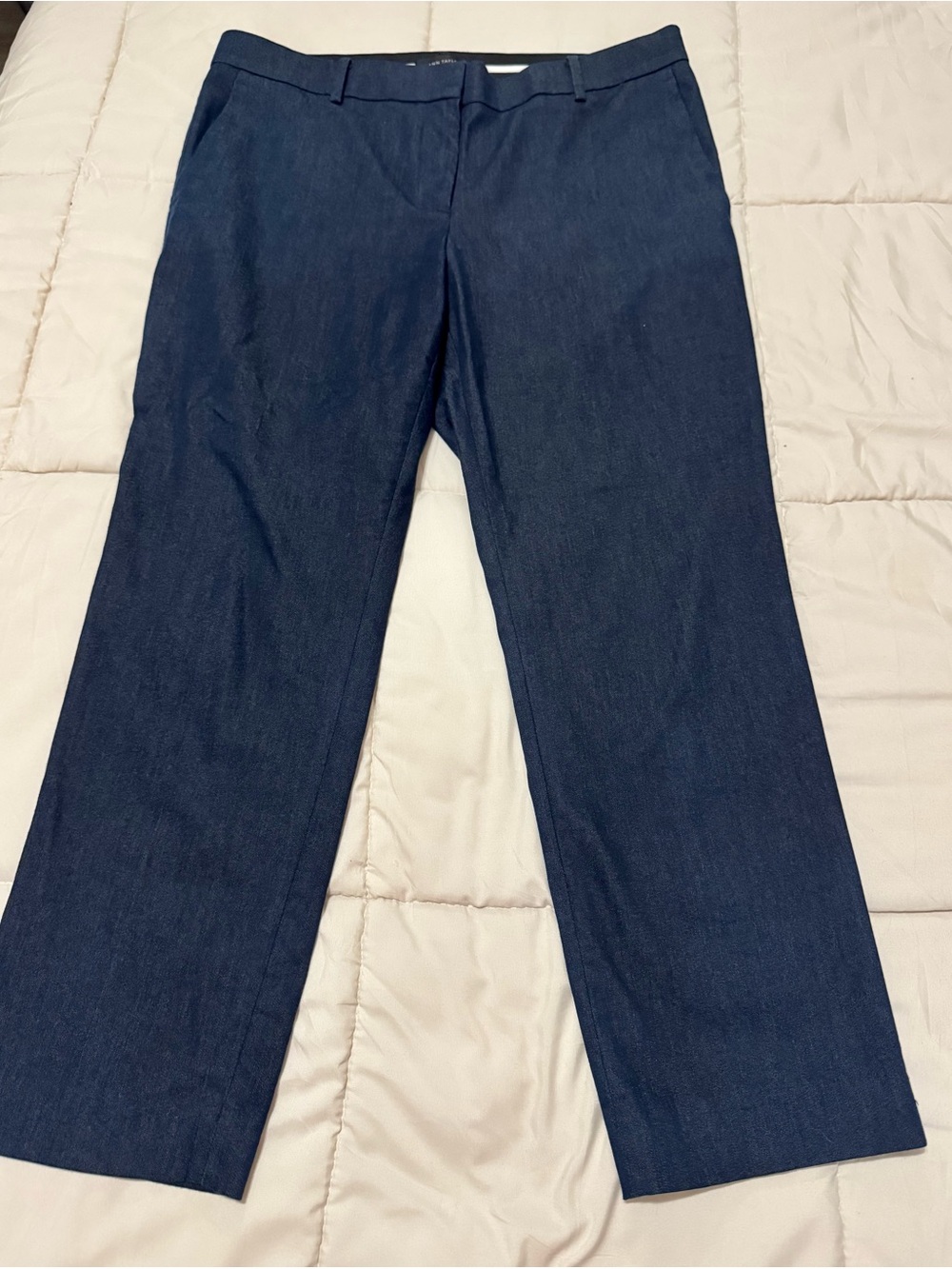 Ann Taylor Navy Straight-Leg Pants
